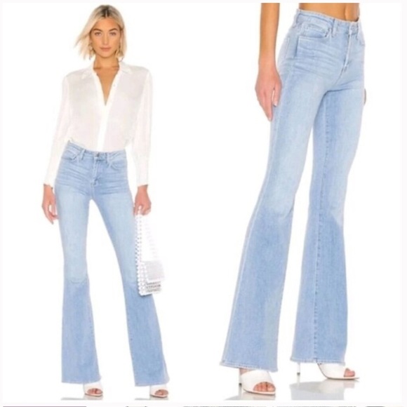 L’agence Bell High Rise Flare Light Blue/ Cloud Jeans | 27 - Picture 1 of 7